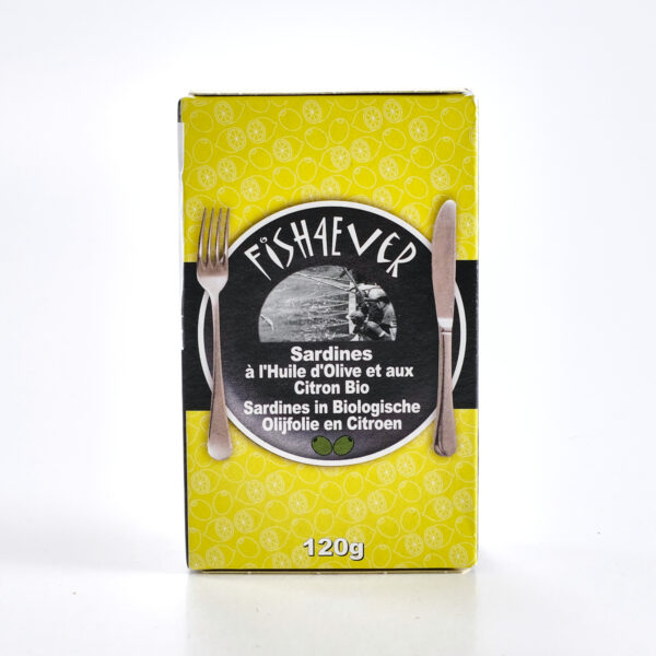 Sardiinid oliivõlis sidruniga 120g/96g (tavatoode) Fish 4 Ever